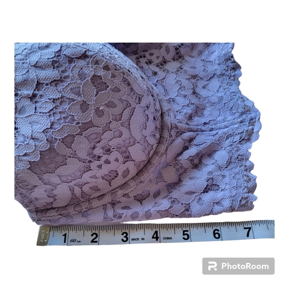 Victoria's Secret Body By Victoria Lined Demi Violet Lace Size 34DDD - Picture 8 of 14